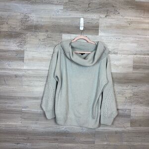 Topshop Light Gray Cowl Neck Sweater